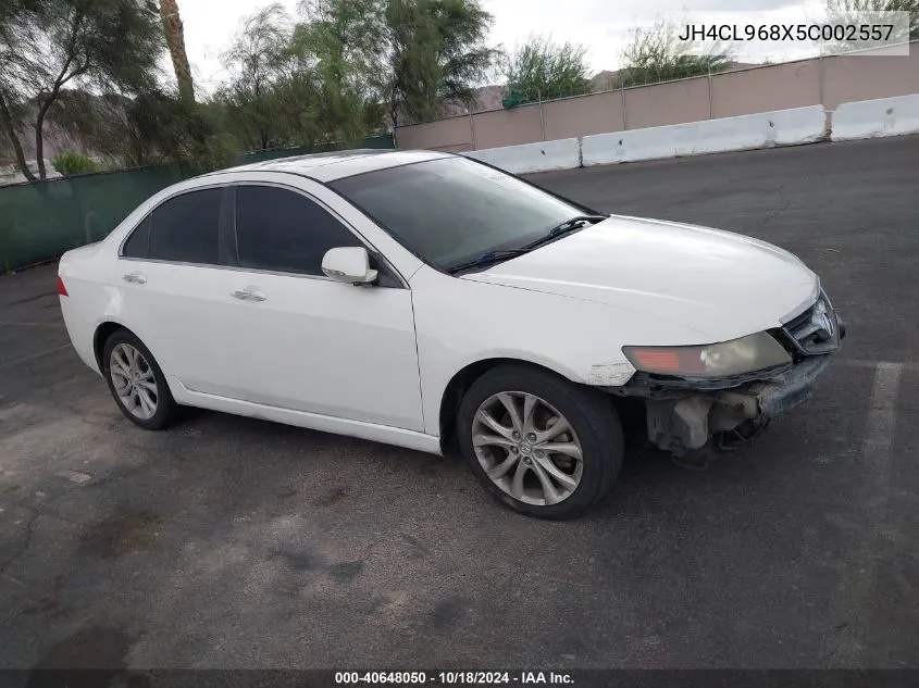 2005 Acura Tsx VIN: JH4CL968X5C002557 Lot: 40648050