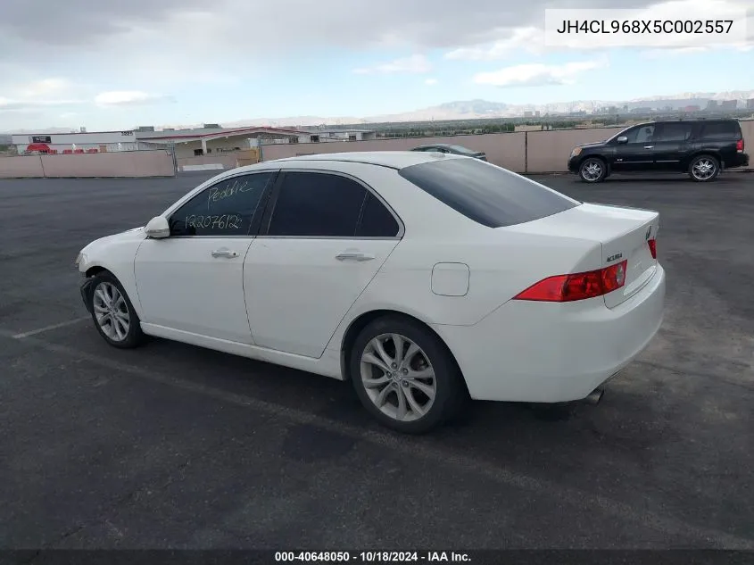 2005 Acura Tsx VIN: JH4CL968X5C002557 Lot: 40648050