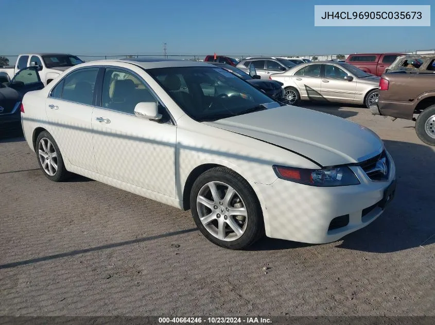 2005 Acura Tsx VIN: JH4CL96905C035673 Lot: 40664246