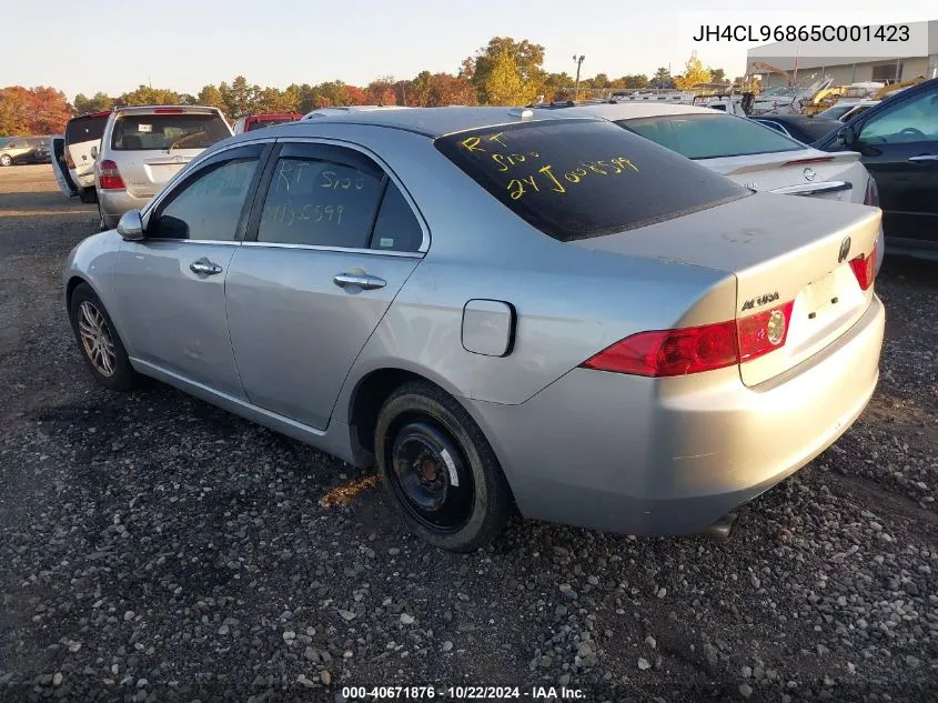 2005 Acura Tsx VIN: JH4CL96865C001423 Lot: 40671876