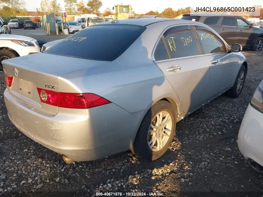 2005 Acura Tsx VIN: JH4CL96865C001423 Lot: 40671876