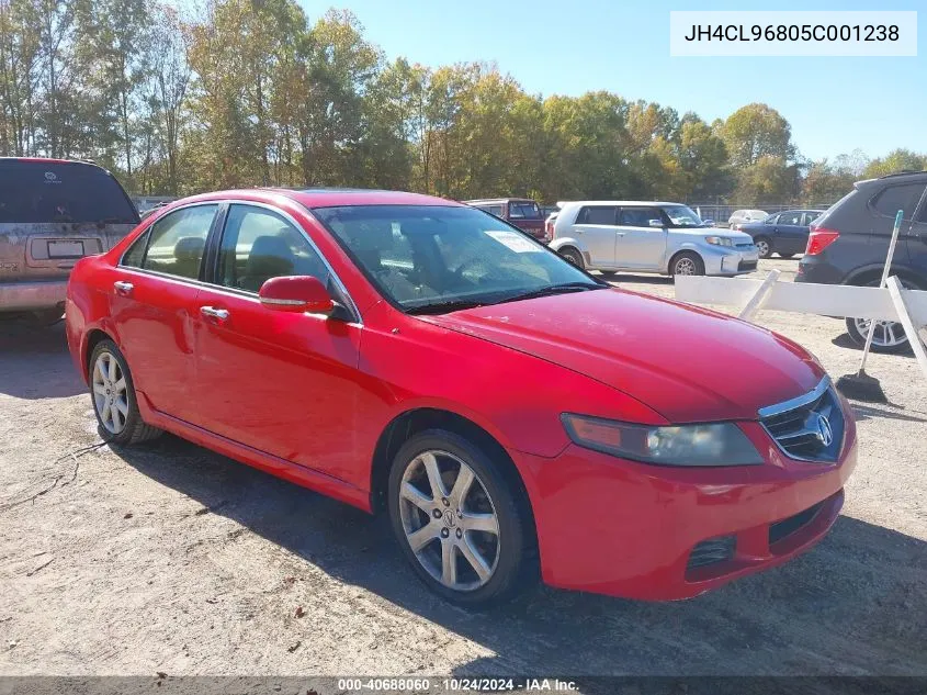 2005 Acura Tsx VIN: JH4CL96805C001238 Lot: 40688060