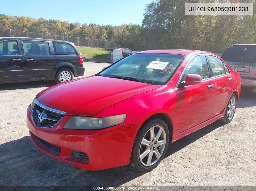 2005 Acura Tsx VIN: JH4CL96805C001238 Lot: 40688060