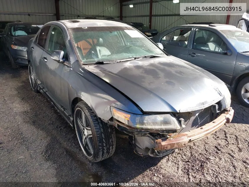 2005 Acura Tsx VIN: JH4CL96845C003915 Lot: 40693661