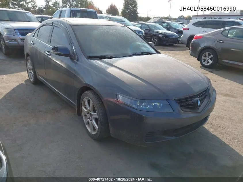 2005 Acura Tsx VIN: JH4CL95845C016990 Lot: 40727402