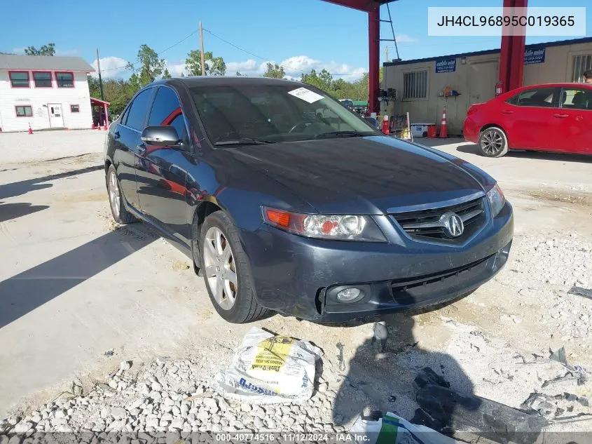 2005 Acura Tsx VIN: JH4CL96895C019365 Lot: 40774516