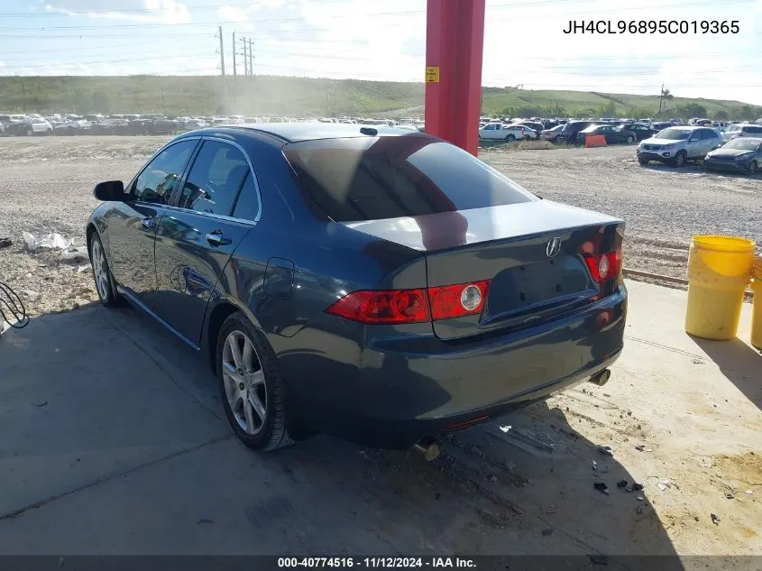 2005 Acura Tsx VIN: JH4CL96895C019365 Lot: 40774516