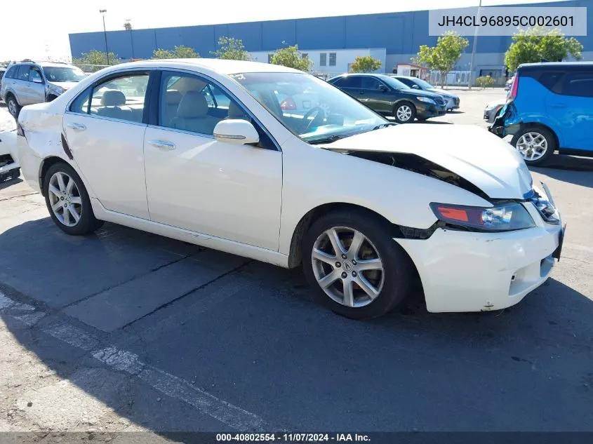 2005 Acura Tsx VIN: JH4CL96895C002601 Lot: 40802554