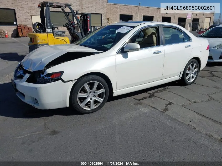 2005 Acura Tsx VIN: JH4CL96895C002601 Lot: 40802554