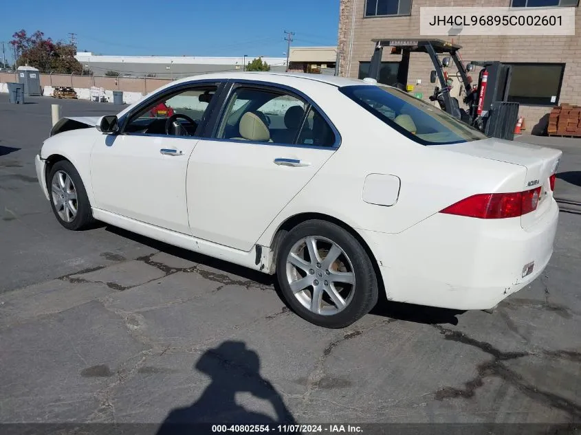 2005 Acura Tsx VIN: JH4CL96895C002601 Lot: 40802554