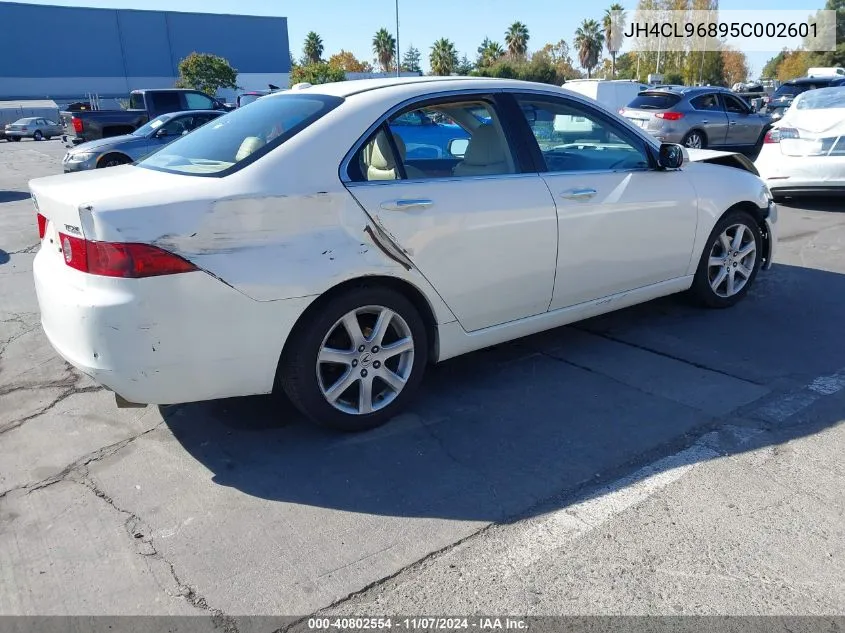 2005 Acura Tsx VIN: JH4CL96895C002601 Lot: 40802554