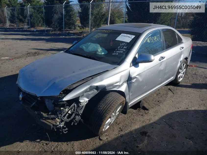 2005 Acura Tsx VIN: JH4CL96955C005049 Lot: 40809563