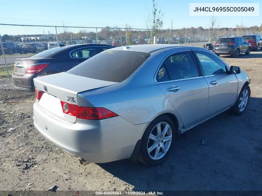 2005 Acura Tsx VIN: JH4CL96955C005049 Lot: 40809563