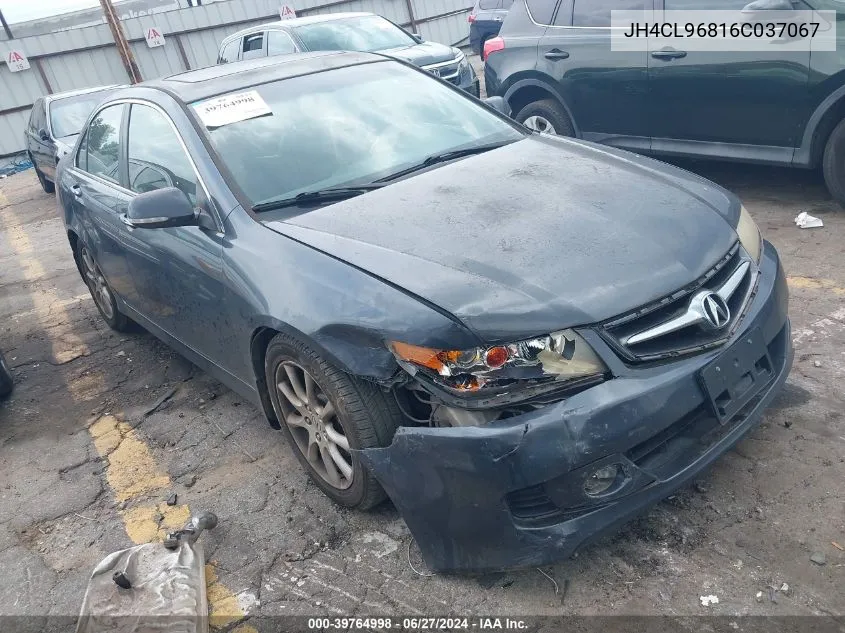 2006 Acura Tsx VIN: JH4CL96816C037067 Lot: 39764998