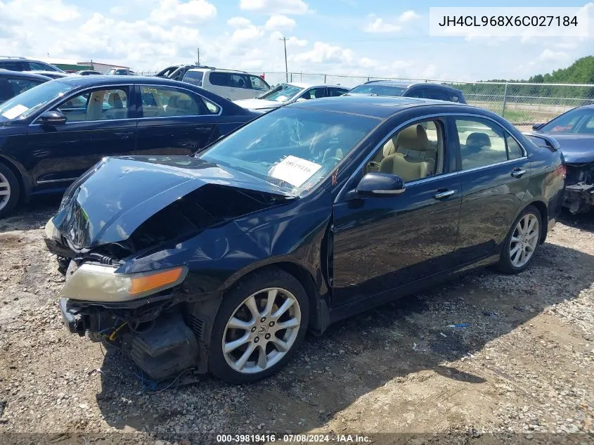 2006 Acura Tsx VIN: JH4CL968X6C027184 Lot: 39819416