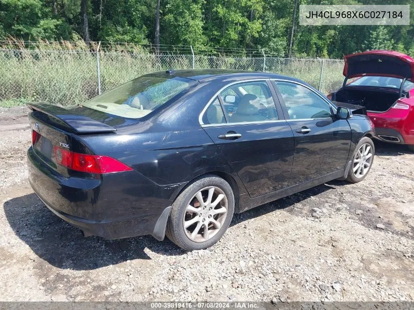 2006 Acura Tsx VIN: JH4CL968X6C027184 Lot: 39819416