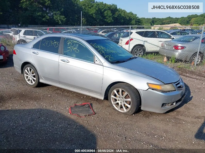 2006 Acura Tsx VIN: JH4CL968X6C038508 Lot: 40036964