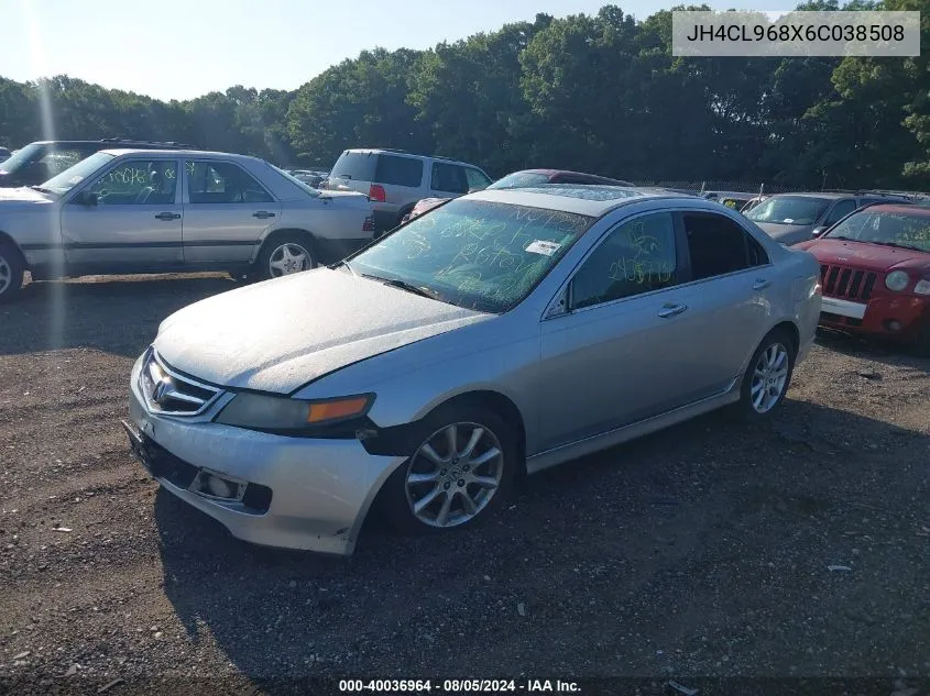 2006 Acura Tsx VIN: JH4CL968X6C038508 Lot: 40036964