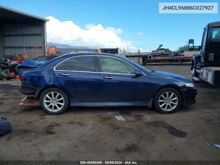 2006 Acura Tsx VIN: JH4CL96886C027927 Lot: 40080400