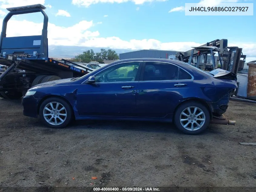 2006 Acura Tsx VIN: JH4CL96886C027927 Lot: 40080400