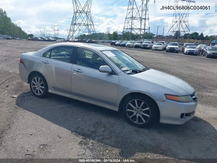 2006 Acura Tsx VIN: JH4CL96806C004061 Lot: 40106344