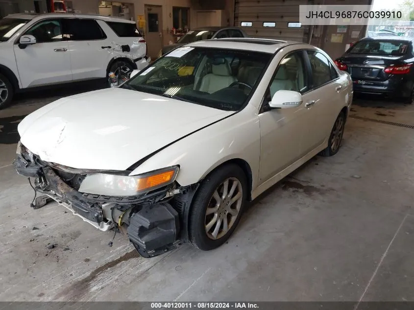 2006 Acura Tsx VIN: JH4CL96876C039910 Lot: 40120011