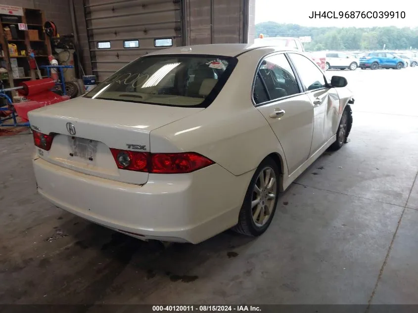 JH4CL96876C039910 2006 Acura Tsx