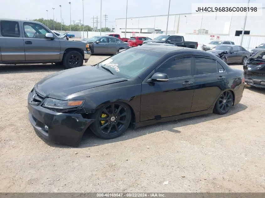 2006 Acura Tsx VIN: JH4CL96836C008198 Lot: 40169547