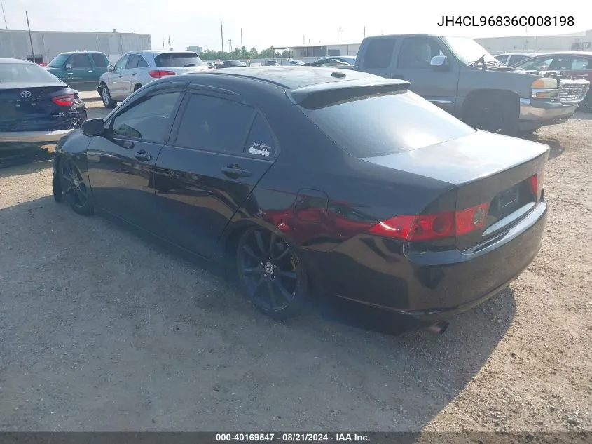 2006 Acura Tsx VIN: JH4CL96836C008198 Lot: 40169547