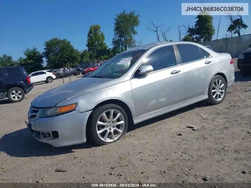 2006 Acura Tsx VIN: JH4CL96836C038706 Lot: 40183936