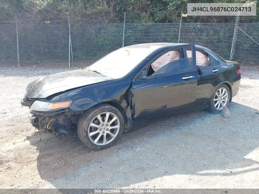 2006 Acura Tsx VIN: JH4CL96876C024713 Lot: 40228666