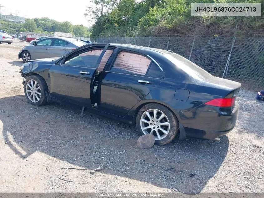 2006 Acura Tsx VIN: JH4CL96876C024713 Lot: 40228666