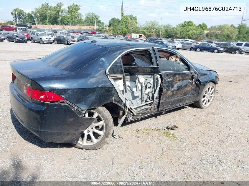 2006 Acura Tsx VIN: JH4CL96876C024713 Lot: 40228666