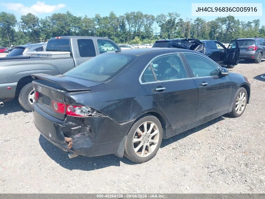 2006 Acura Tsx VIN: JH4CL96836C005916 Lot: 40264126