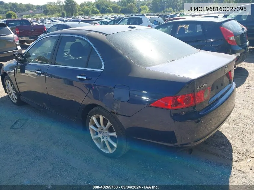 2006 Acura Tsx VIN: JH4CL96816C027395 Lot: 40265758