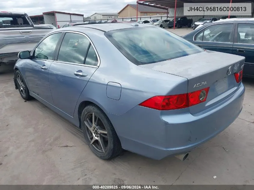 2006 Acura Tsx VIN: JH4CL96816C000813 Lot: 40289525