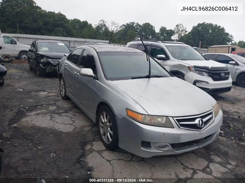 2006 Acura Tsx VIN: JH4CL96826C006412 Lot: 40331328