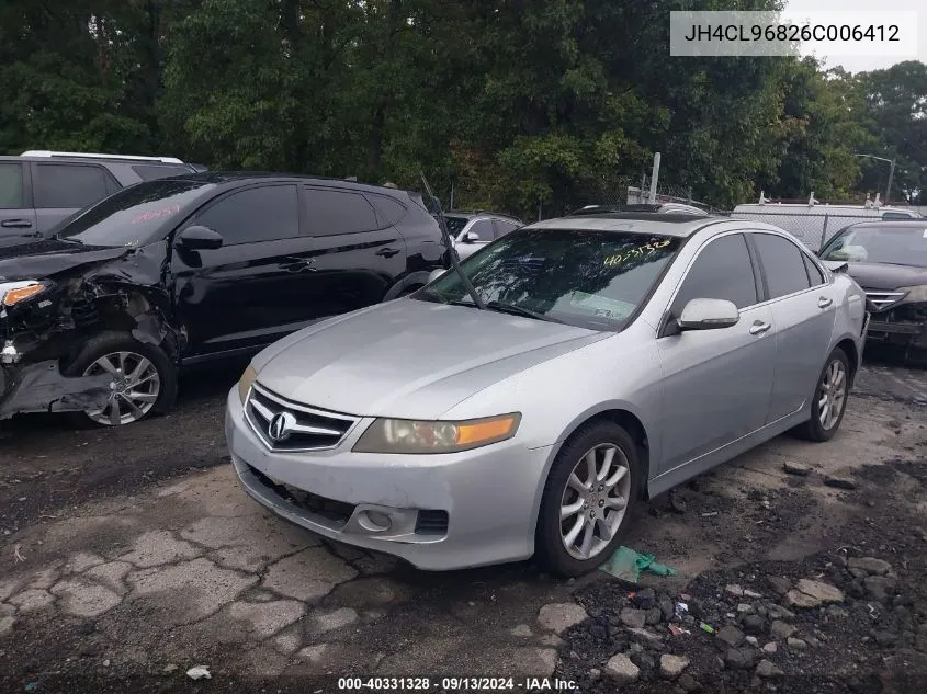 2006 Acura Tsx VIN: JH4CL96826C006412 Lot: 40331328