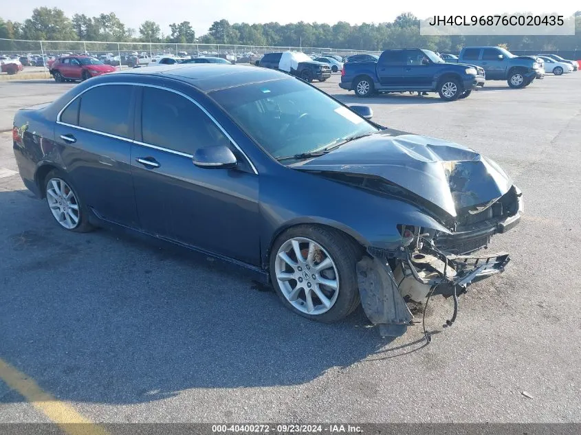 2006 Acura Tsx VIN: JH4CL96876C020435 Lot: 40400272