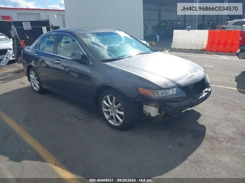 2006 Acura Tsx VIN: JH4CL96866C034570 Lot: 40409031