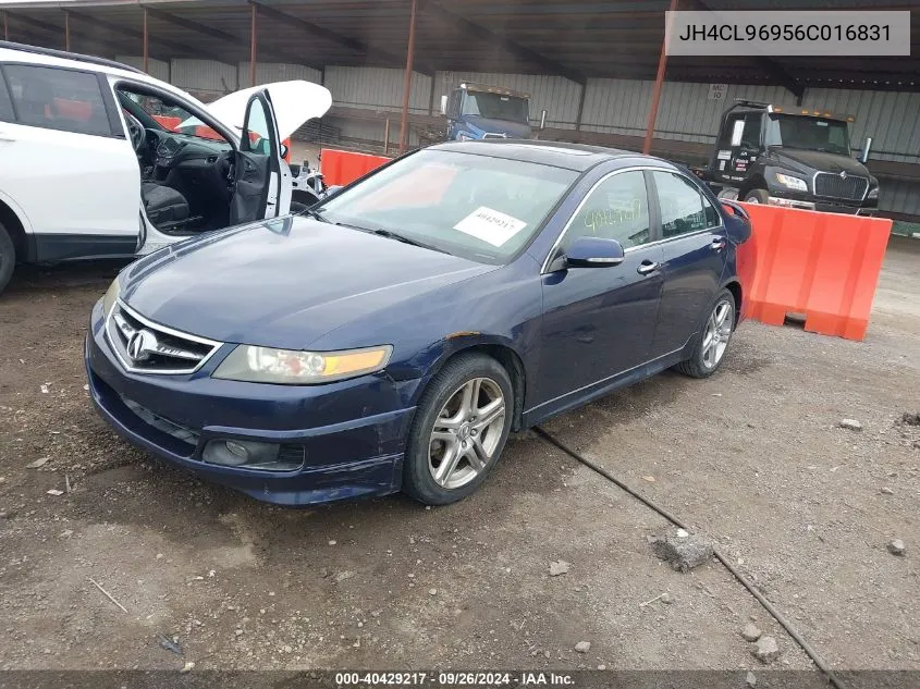 2006 Acura Tsx VIN: JH4CL96956C016831 Lot: 40429217