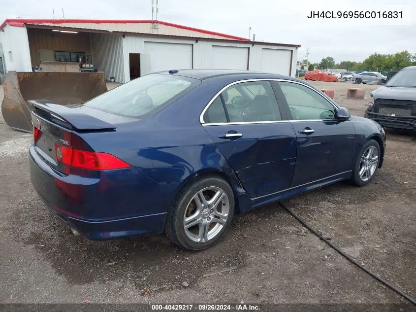 2006 Acura Tsx VIN: JH4CL96956C016831 Lot: 40429217