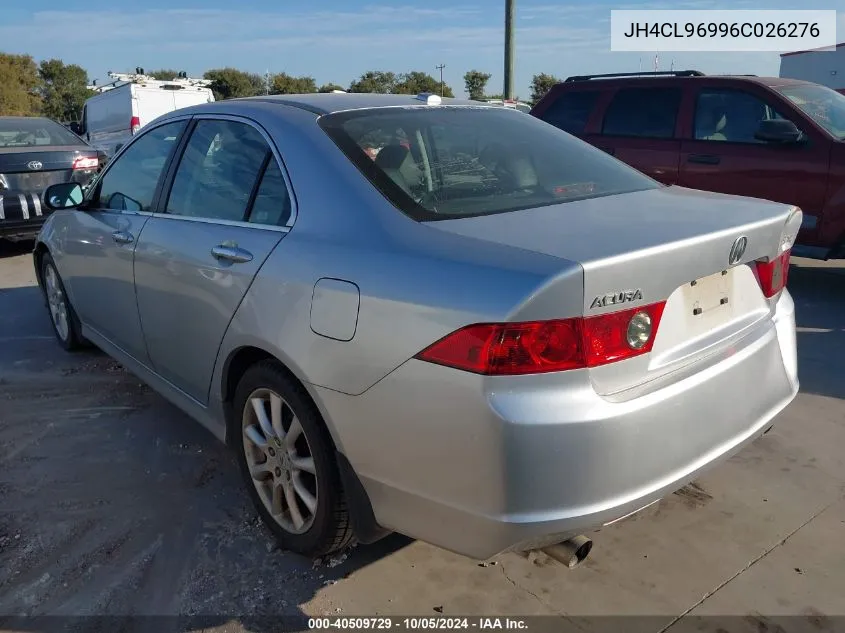 2006 Acura Tsx VIN: JH4CL96996C026276 Lot: 40509729