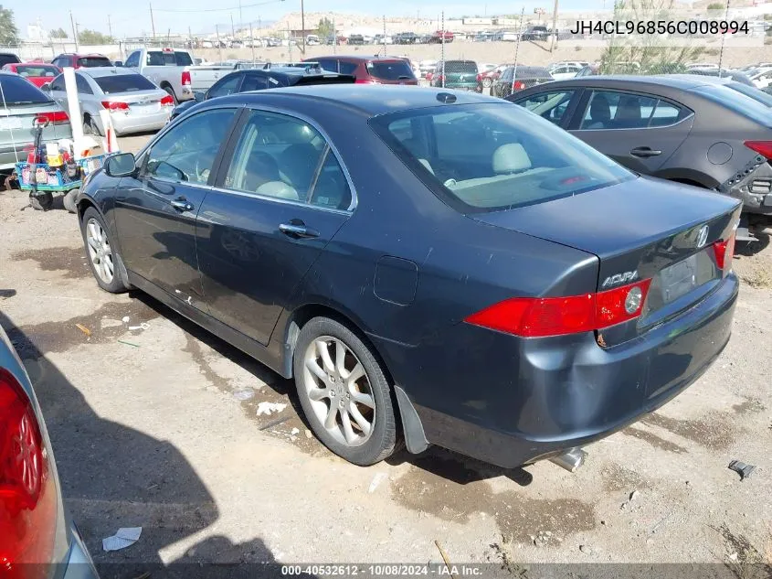 2006 Acura Tsx VIN: JH4CL96856C008994 Lot: 40532612