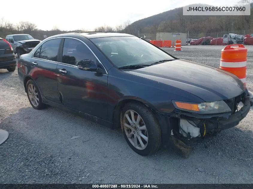 2006 Acura Tsx VIN: JH4CL96856C007960 Lot: 40537247