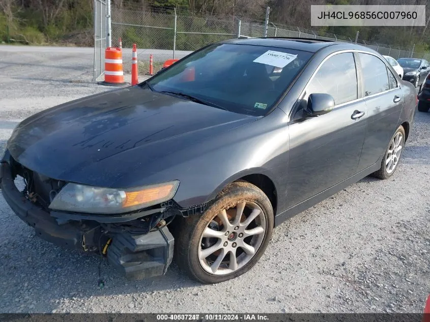 2006 Acura Tsx VIN: JH4CL96856C007960 Lot: 40537247