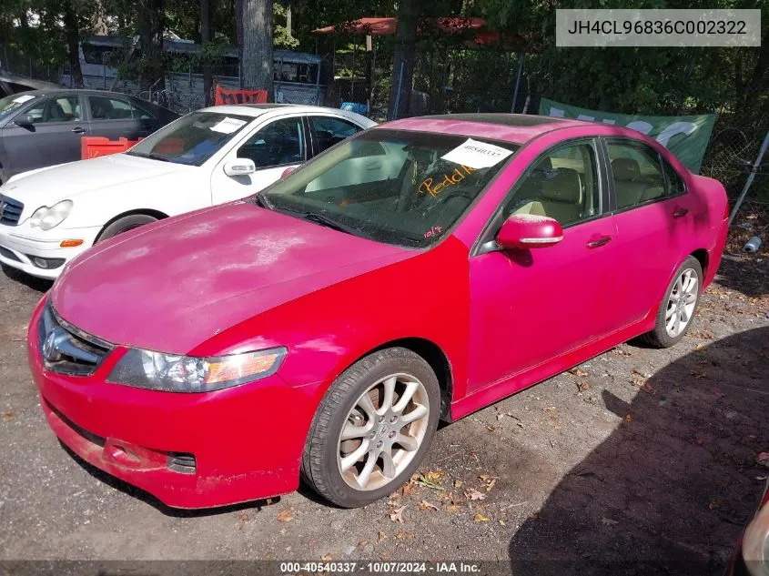 JH4CL96836C002322 2006 Acura Tsx