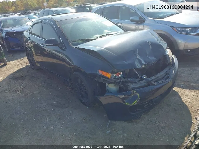 2006 Acura Tsx VIN: JH4CL96816C004294 Lot: 40574079