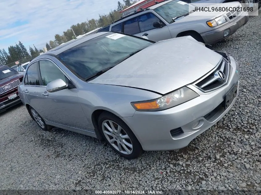 2006 Acura Tsx VIN: JH4CL96806C021698 Lot: 40592077