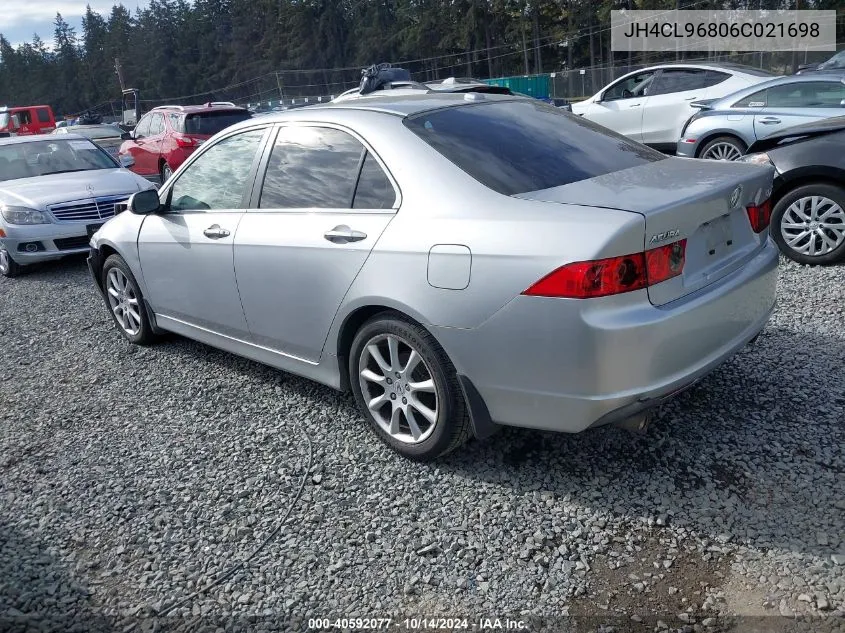 2006 Acura Tsx VIN: JH4CL96806C021698 Lot: 40592077